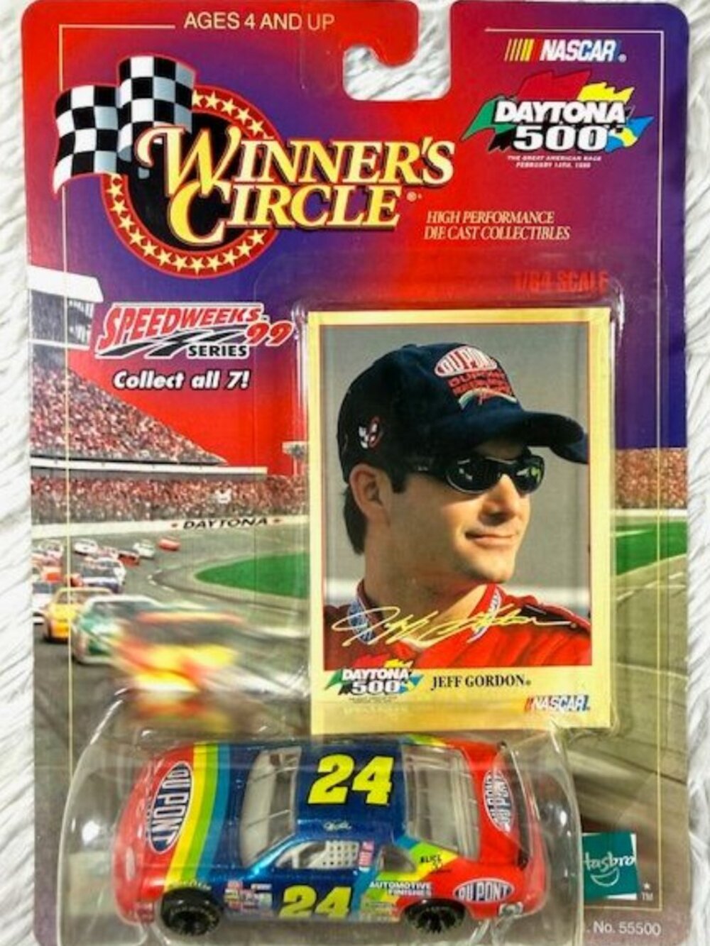 Vintage Winner's Circle NASCAR Jeff Gordon Daytona 500 1/64 Scale Die Cast Car